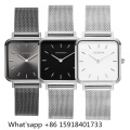 BESSERON 28.5mm personalized watch square ladies watches stainless steel vintage watch women